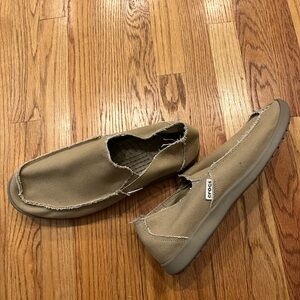 CROCS Men's Beige Slip-On Loafers